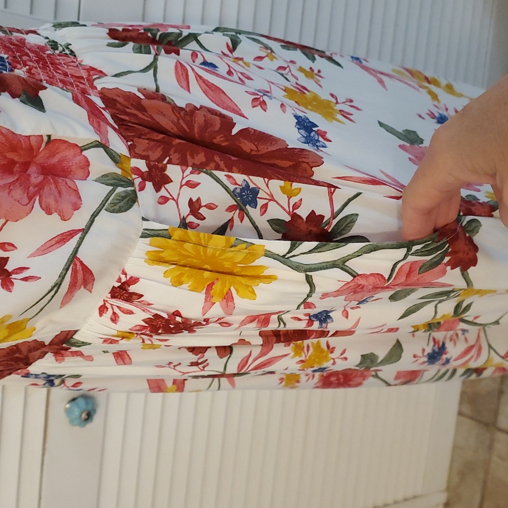 Old Navy Cami Floral Midi Dress with Pockets, Size Large - Picture 8 of 13